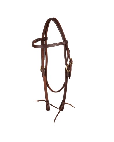WESTERN TIE ENDS BROWBAND BRIDLE