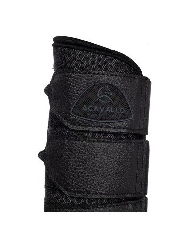 ACAVALLO HIND BRUSHING HORSE BOOTS NEOPRENE PERFORATED W/TRIPLE