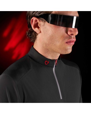 MEN S TRAINING RIDERTECHNOLOGY POLO SHIRT SS WITH ZIP