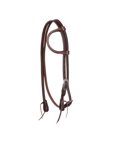 ONE EAR WESTERN BRIDLE W/THROAT LATCH (SS)