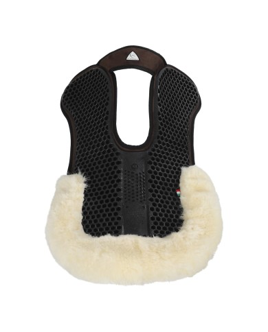 WITHERS FREE HEXAGONAL SOFT GEL PAD W/MICROPILE & BACK SHEEPSKIN EDGE