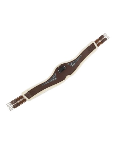 GEL & PVC ANATOMIC GIRTH DETACHABLE WOOL LINING S/S BUCKLES