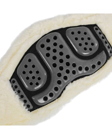 GEL & PVC ANATOMIC GIRTH DETACHABLE WOOL LINING S/S BUCKLES