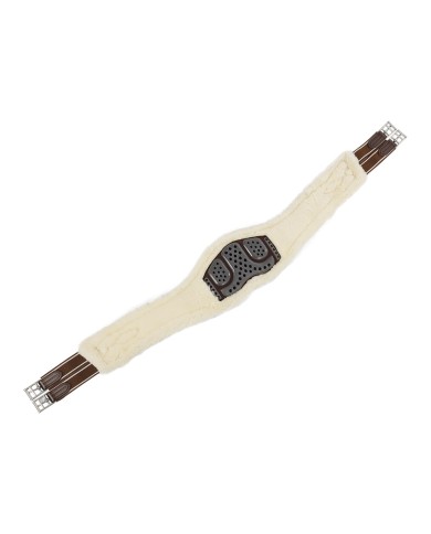 GEL & PVC ANATOMIC GIRTH DETACHABLE WOOL LINING S/S BUCKLES