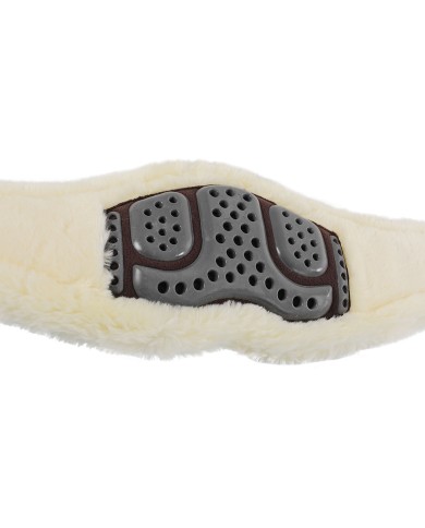 GEL & PVC ANATOMIC GIRTH DETACHABLE WOOL LINING S/S BUCKLES