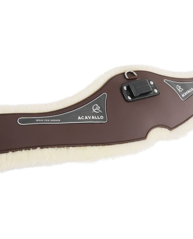 GEL & PVC ANATOMIC GIRTH DETACHABLE WOOL LINING S/S BUCKLES