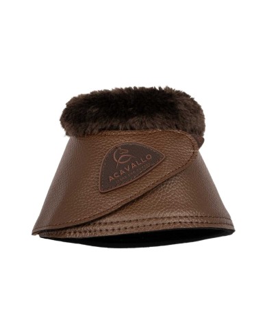 ACAVALLO BELL BOOTS W/SYNTHETIC FUR IN PU LEATHER W FASTENING