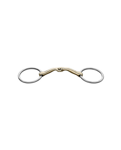 KK LOOSE RING SNAFFLE 14 MM SENSOGAN WITH STAINLESS STEEL RINGS KK LOOSE RING SNAFFLE 14 MM SENSOGAN WITH STAINLESS STEEL RINGS
