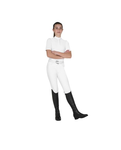 GIRLS BASIC COMPETITION POLO SHIRT SS BUTTONS