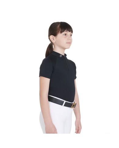 JUNIOR TECHNICAL TRAINING POLO SS ZIP
