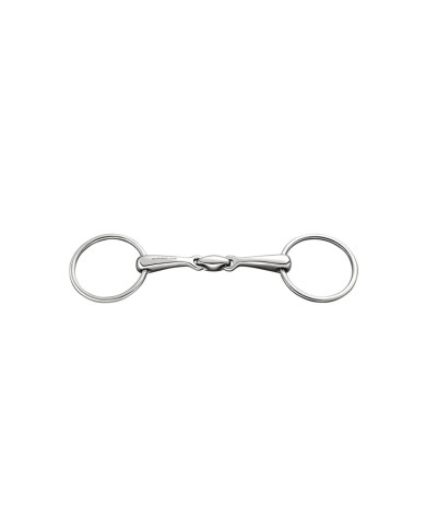 LOOSE RG. SNAFFLE ST.ST. 18MM DBL.J. W. 70MM ST.ST. RG. LOOSE RG. SNAFFLE ST.ST. 18MM DBL.J. W. 70MM ST.ST. RG.