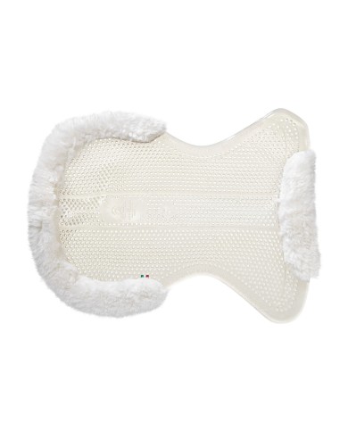 THERAPEUTIC GEL PAD CUT OUT 1/2 SHEEPSKIN EDGE JUST GEL