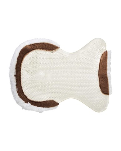 THERAPEUTIC GEL PAD CUT OUT 1/2 SHEEPSKIN EDGE JUST GEL