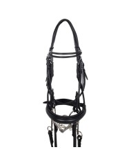 BRIGLIA DRESSAGE DOUBLE ROUND BROWBAND