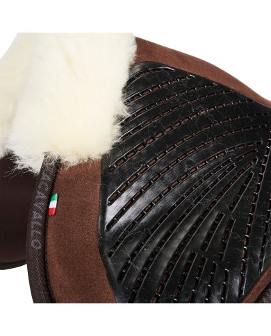 CLOSE CONTACT GEL & MEMORY FOAM 1/2 PAD W/SHEEPSKIN