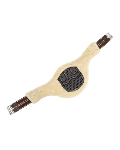 GEL & PVC STUDGUARD GIRTH DETACHABLE ECO-WOOL LINING S/S BUCKLES