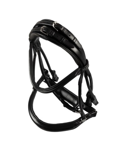 PARNASO ROLLED LEATHER DOUBLE REINS BRIDLE