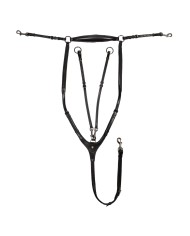 BREASTPLATE WITH REMOVABLE MARTINGALE BLACK FITTING