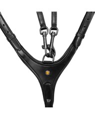 BREASTPLATE WITH REMOVABLE MARTINGALE BLACK FITTING