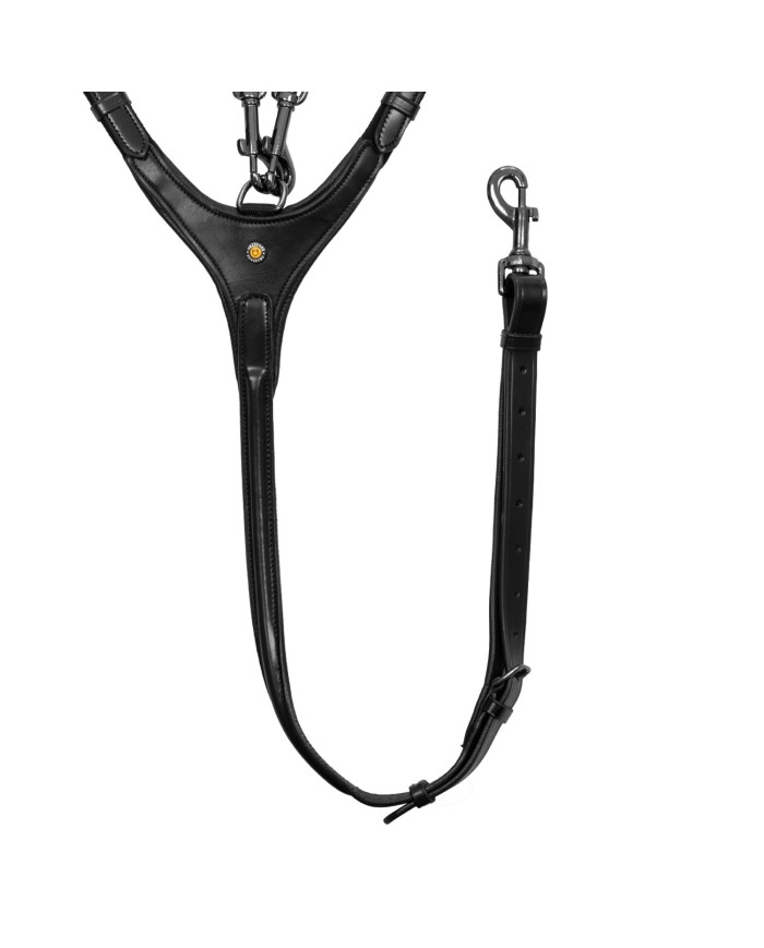 BREASTPLATE WITH REMOVABLE MARTINGALE BLACK FITTING