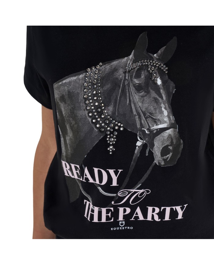 GIRL S READY TO THE PARTY COTTON T-SHIRT