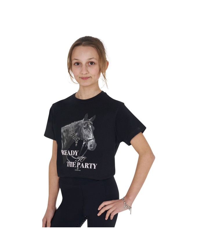 GIRL S READY TO THE PARTY COTTON T-SHIRT