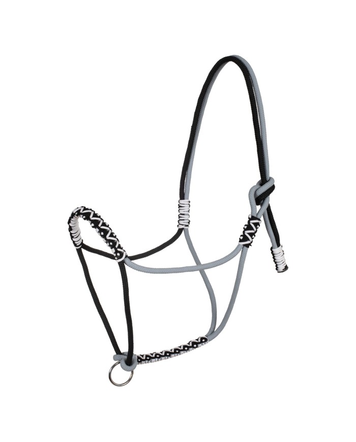BRAIDED HALTER WITH DECORATIONS