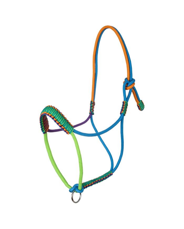 BRAIDED HALTER WITH DECORATIONS