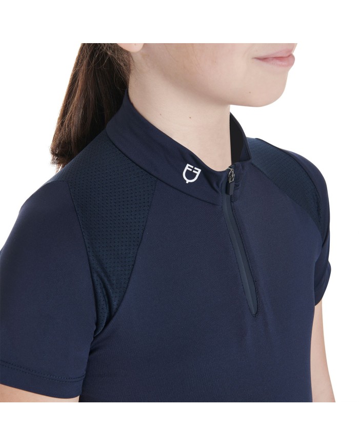 JUNIOR TECHNICAL TRAINING POLO SS ZIP