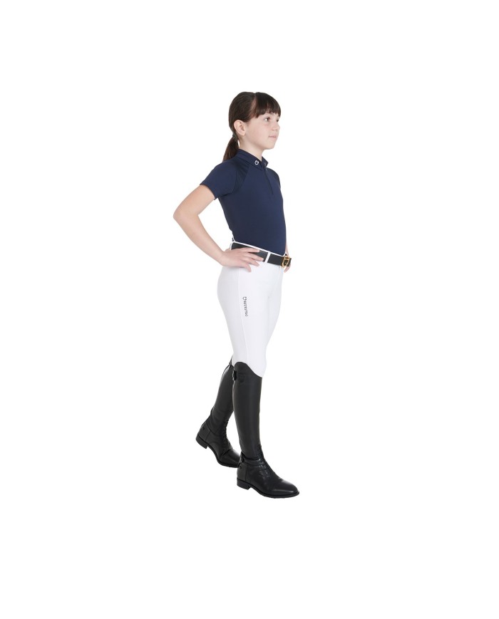 JUNIOR TECHNICAL TRAINING POLO SS ZIP