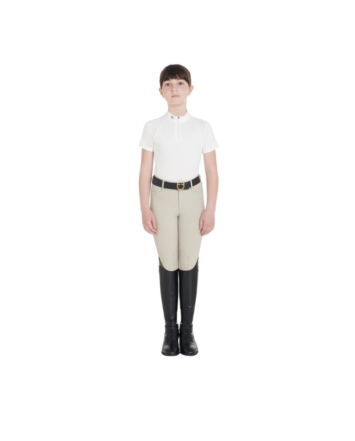 JUNIOR TECHNICAL TRAINING POLO SS ZIP