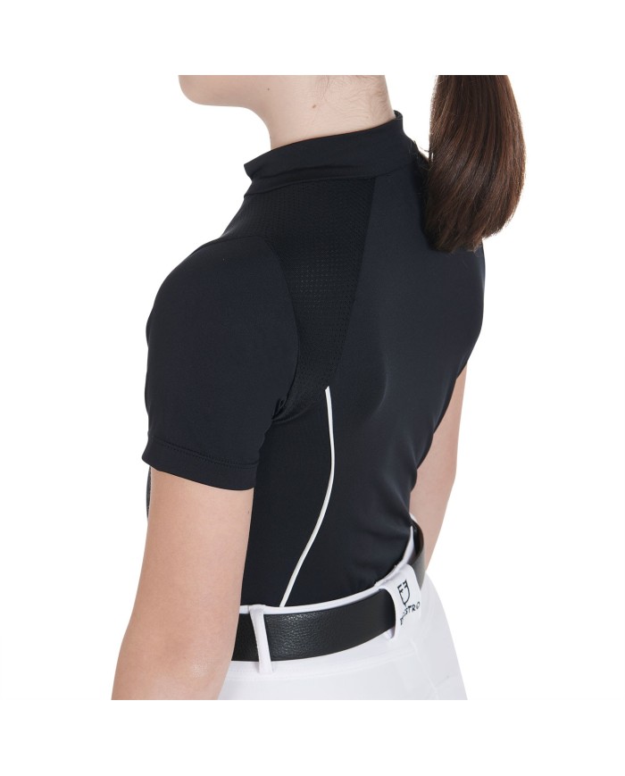 JUNIOR TECHNICAL TRAINING POLO SS ZIP