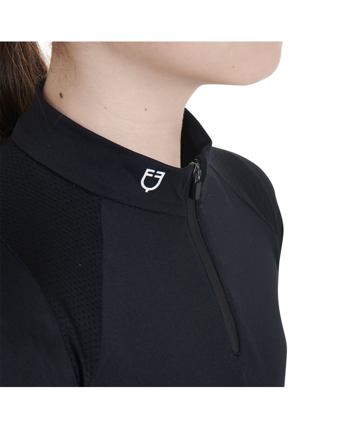 JUNIOR TECHNICAL TRAINING POLO SS ZIP
