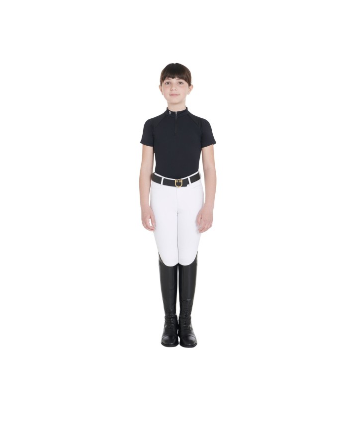 JUNIOR TECHNICAL TRAINING POLO SS ZIP