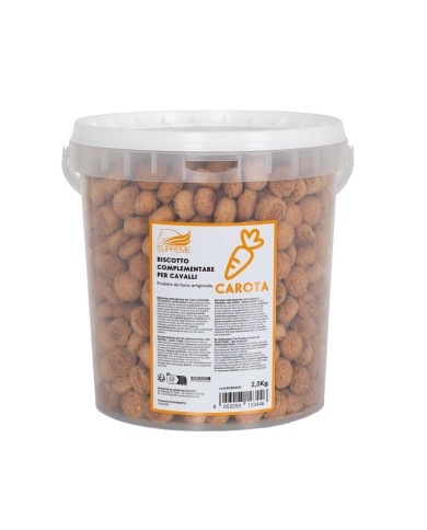 BISCOTTO VEGETALE PER CAVALLI GUSTO CAROTA (2,5 KG)