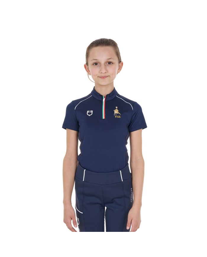 KID S TECHNICAL TRAINING POLO SS ZIP EQUESTROxFISE