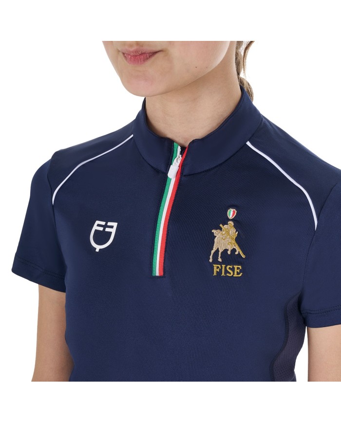 KID S TECHNICAL TRAINING POLO SS ZIP EQUESTROxFISE