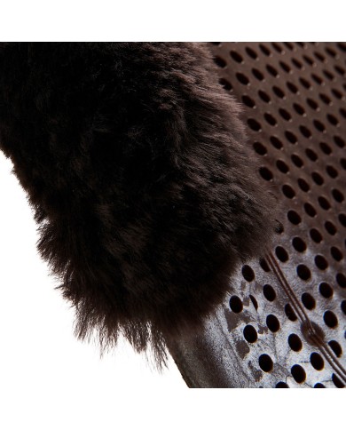 THERAPEUTIC GEL PAD CUT OUT 1/2 SHEEPSKIN EDGE W/DRI-LEX