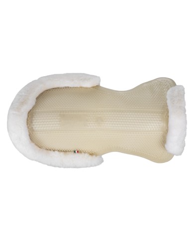 THERAPEUTIC GEL PAD CUT OUT 1/2 SHEEPSKIN EDGE W/DRI-LEX