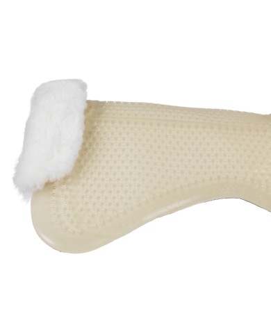 THERAPEUTIC GEL PAD CUT OUT 1/2 SHEEPSKIN EDGE W/DRI-LEX