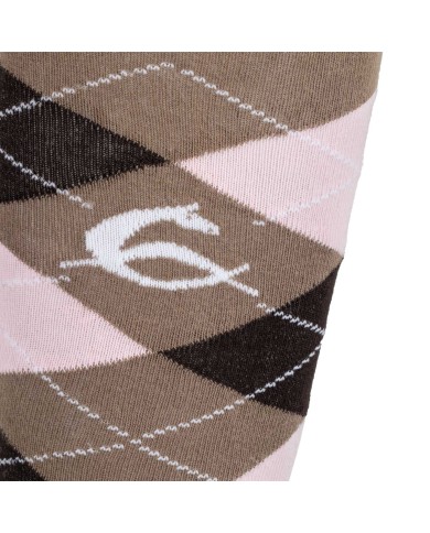 ACAVALLO COTTON SOCKS W/DIAMOND