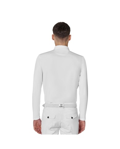 MEN S BASIC MESH INSERT COMPETITION POLO SHIRT LS BUTTONS