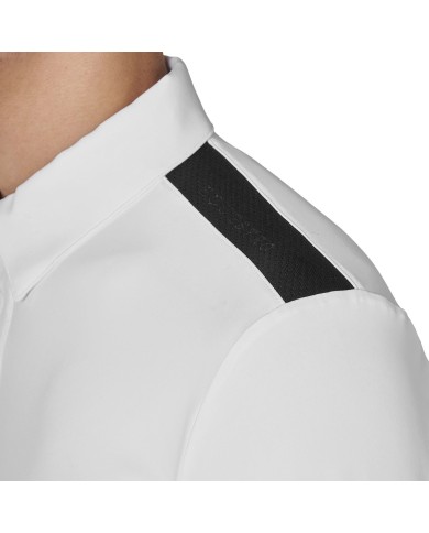MEN S BASIC MESH INSERT COMPETITION POLO SHIRT LS BUTTONS