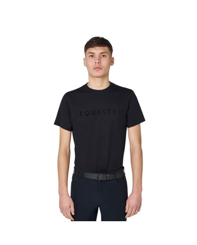 MEN S INSTITUTIONAL FLOCKED WRITING COTTON T-SHIRT