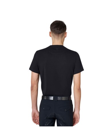 MEN S INSTITUTIONAL FLOCKED WRITING COTTON T-SHIRT