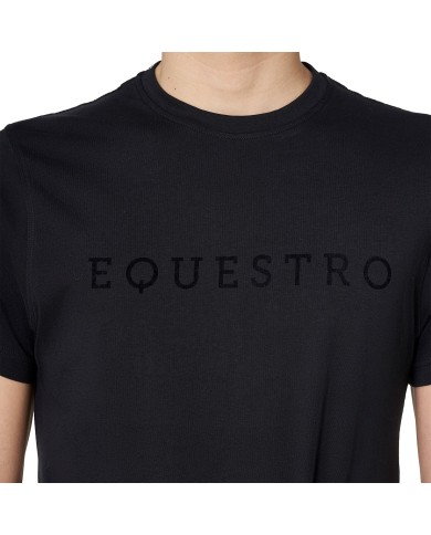 MEN S INSTITUTIONAL FLOCKED WRITING COTTON T-SHIRT
