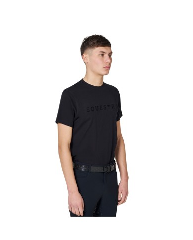 MEN S INSTITUTIONAL FLOCKED WRITING COTTON T-SHIRT