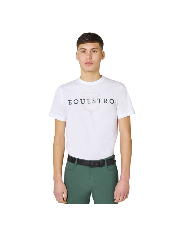 MEN S GLOSSY LOGO COTTON T-SHIRT