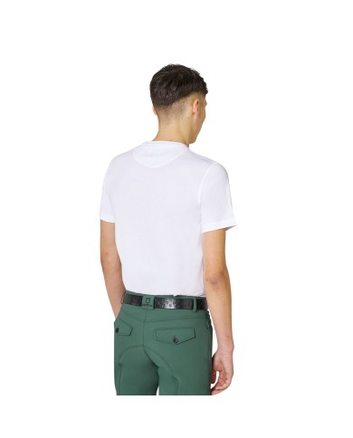 MEN S GLOSSY LOGO COTTON T-SHIRT