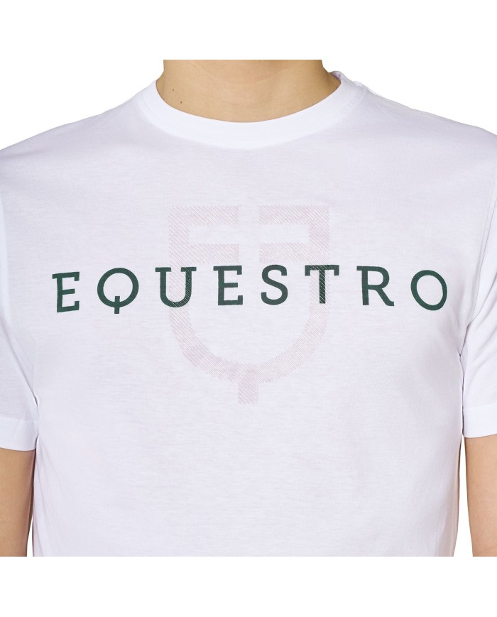 MEN S GLOSSY LOGO COTTON T-SHIRT